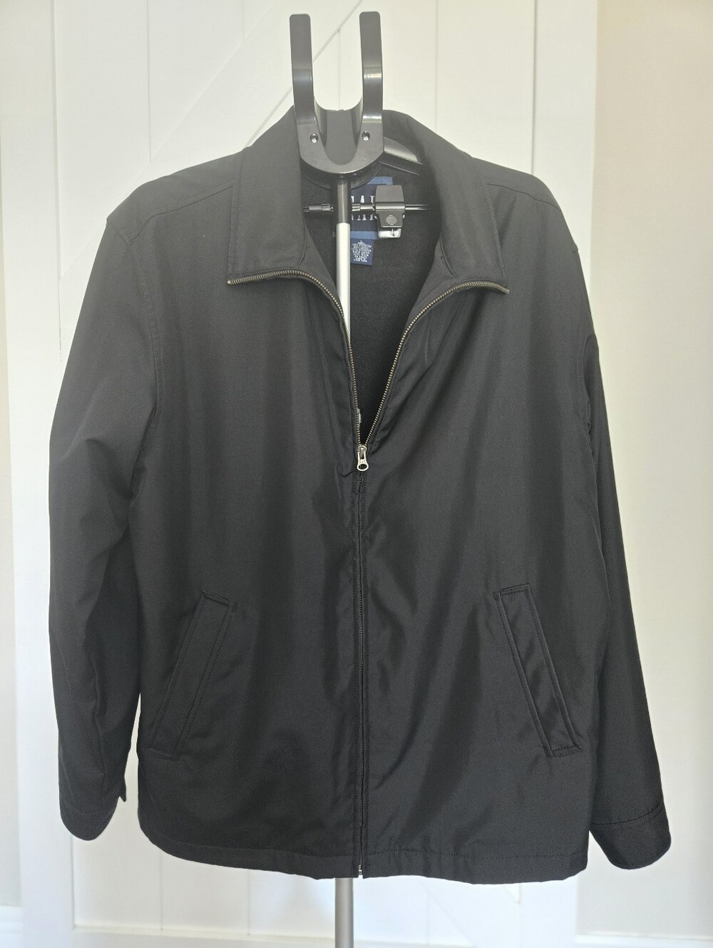 GAP Men's Black Lightweight Zip-Front Jacket